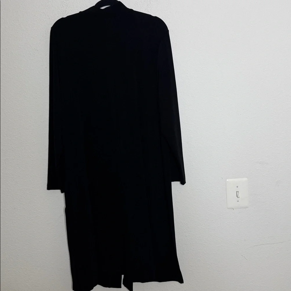 Chicos new black Jacket 3 US XL Travel Toggle Button Stretch Relaxed Comfort - Picture 4 of 8